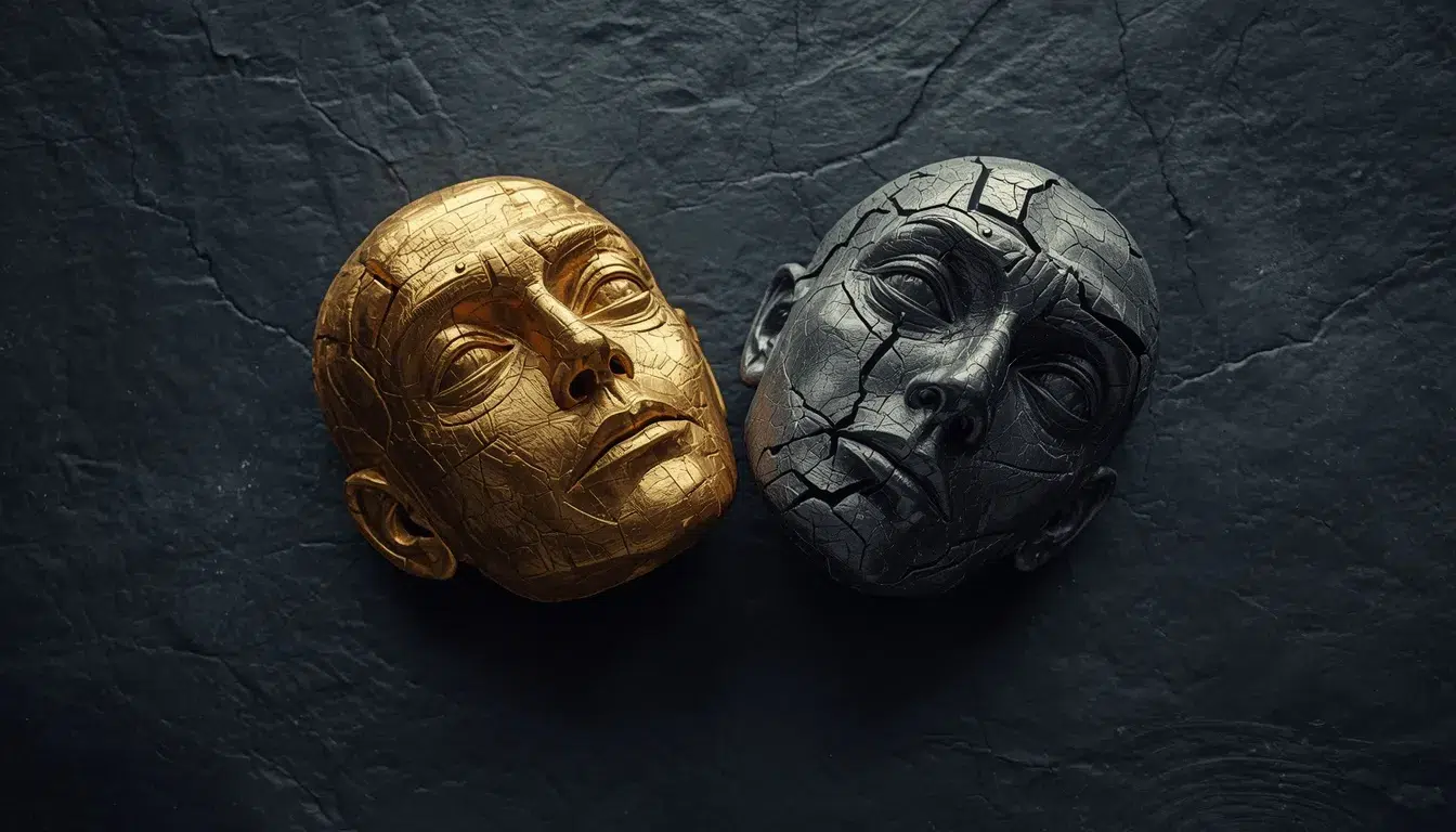 Masks showing grandiose and covert narcissism