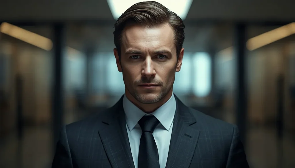 Man in suit showing psychopath traits