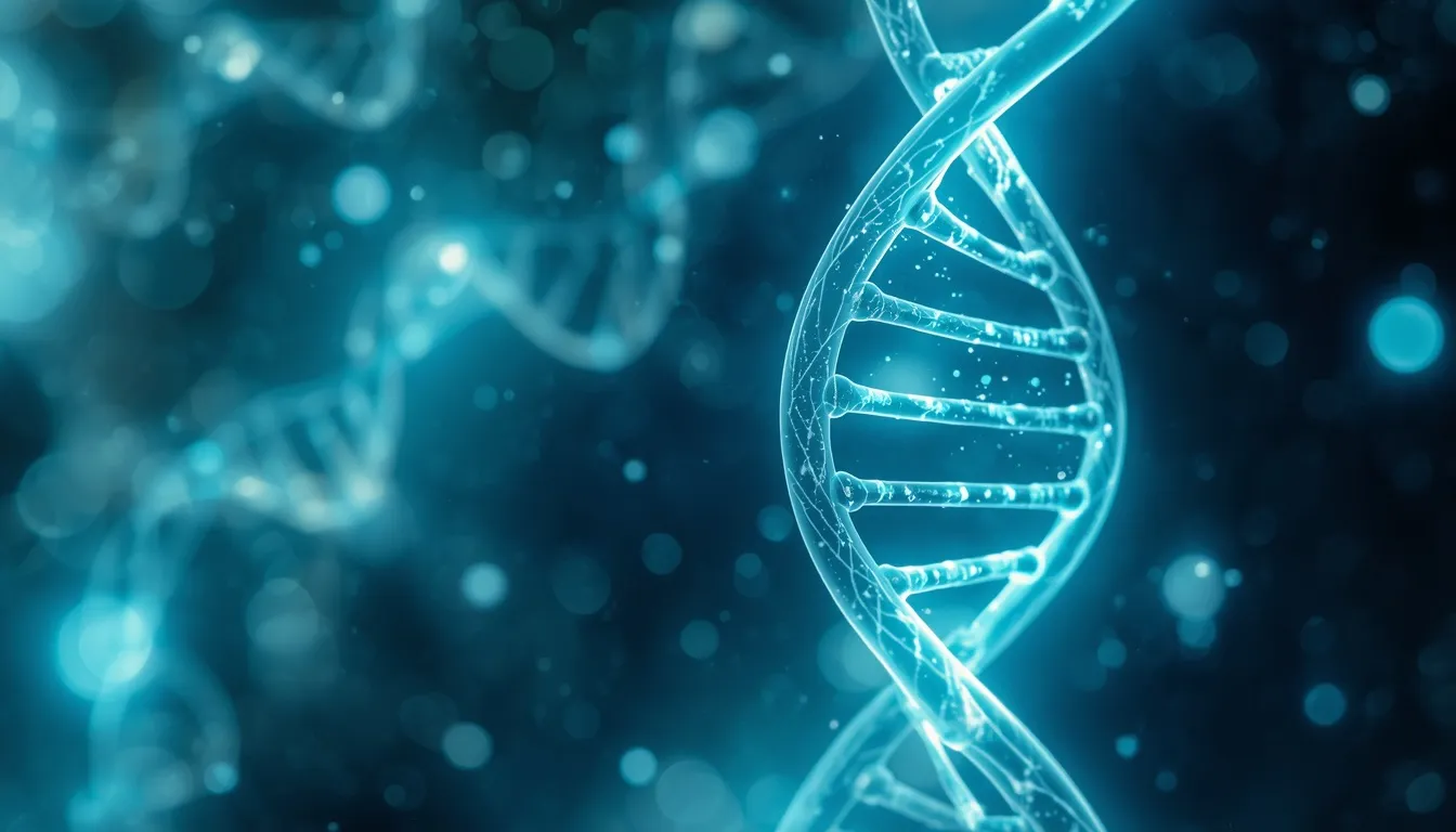 DNA double helix representing mental health genetics