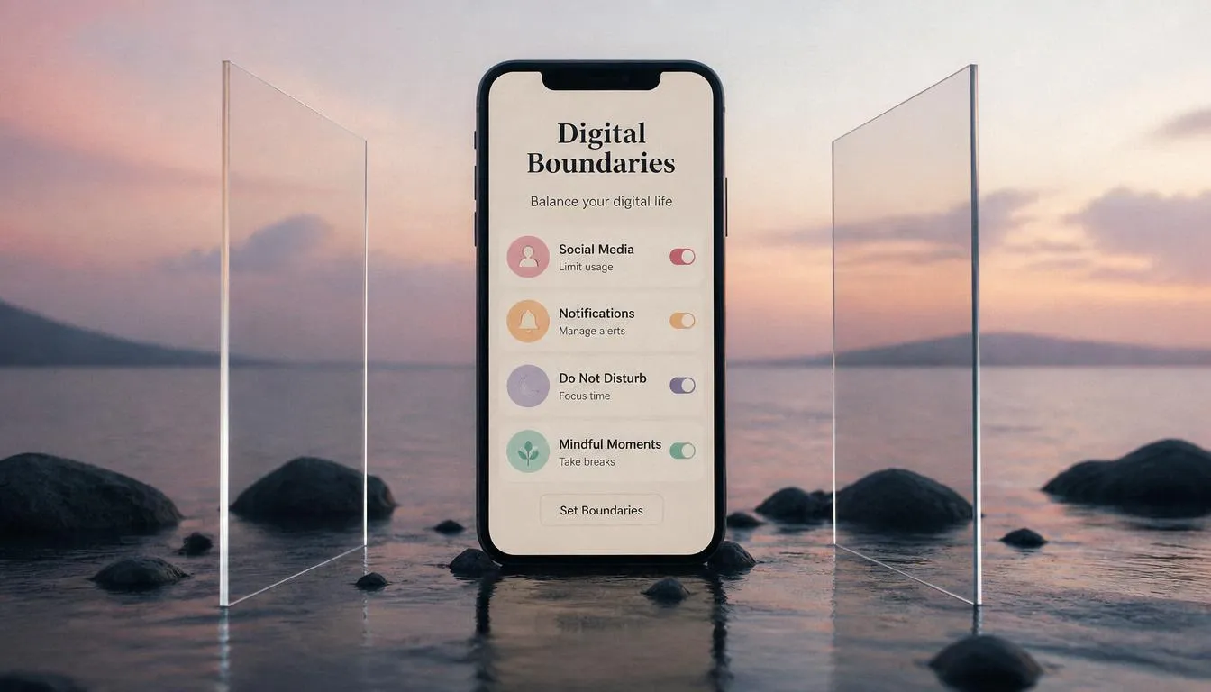 Concept illustration of digital boundaries
