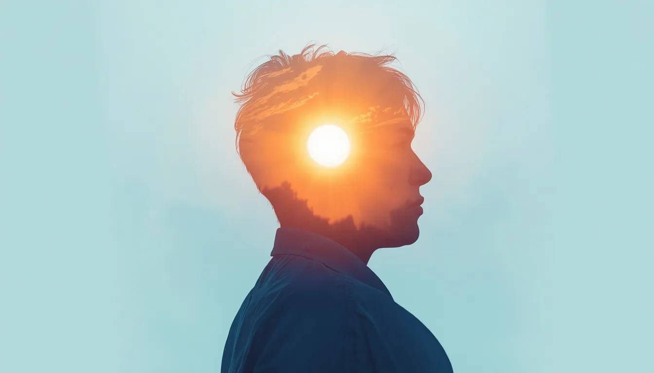 Abstract gender dysphoria mental health concept