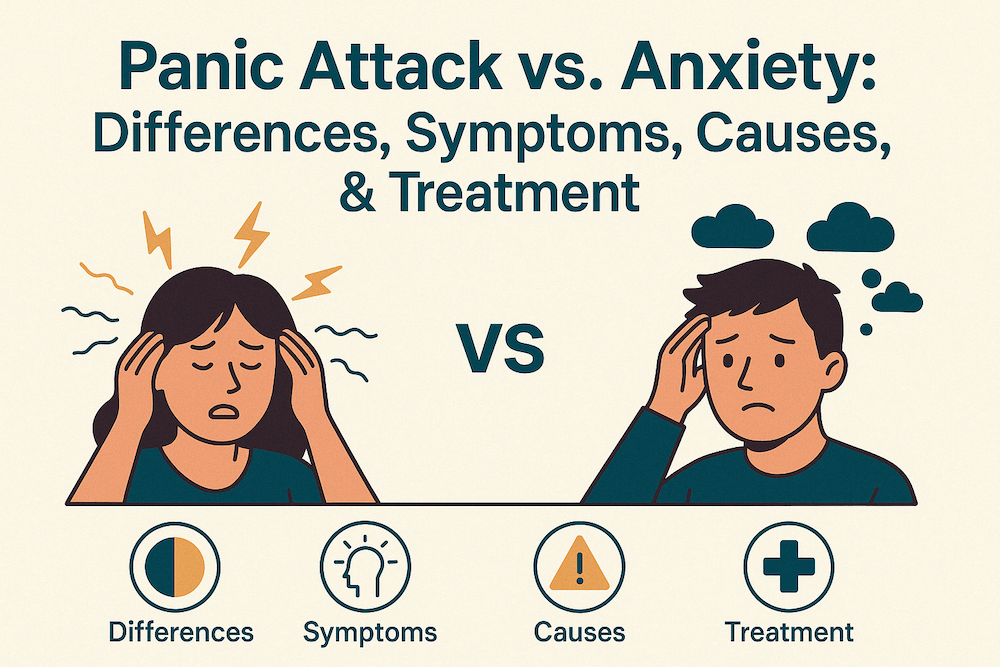 Panic Attack vs Anxiety Attack: Key Differences & Symptoms