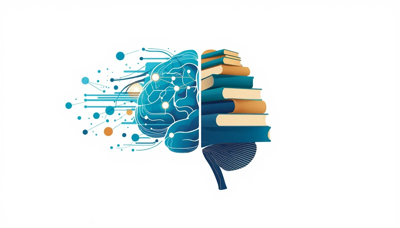 Fluid vs crystallized intelligence brain concept