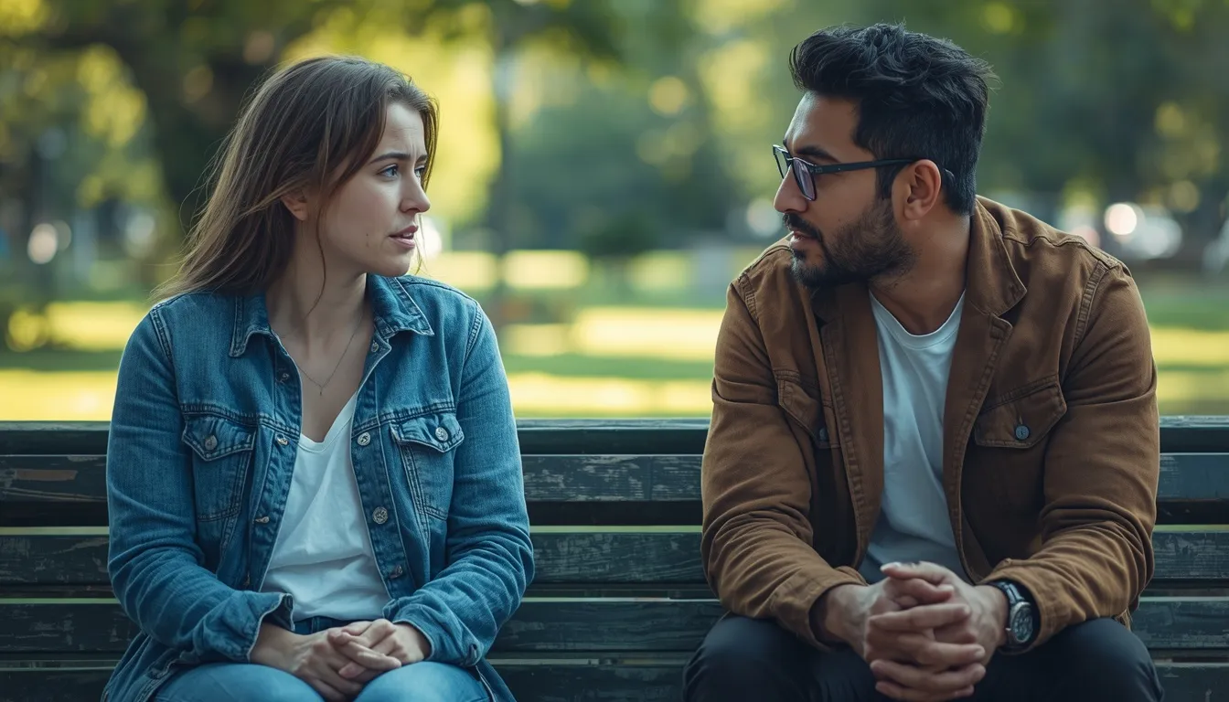 Two people having a supportive conversation