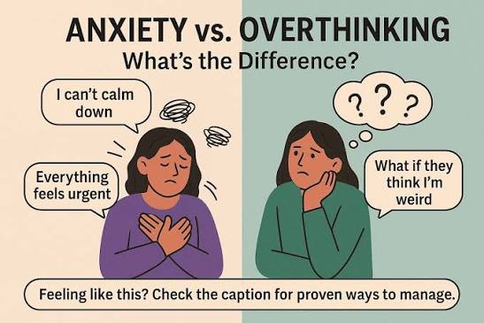 anxiety vs overthinking