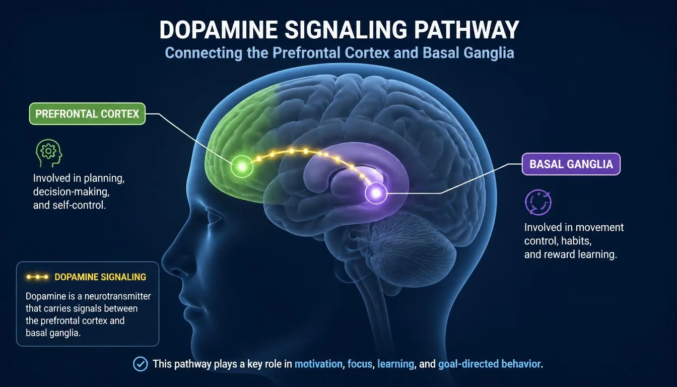 ADHD brain dopamine pathway and interval timer