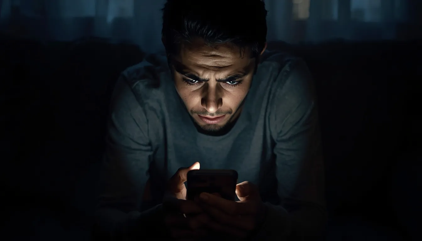 Anxious person experiencing emotional flooding