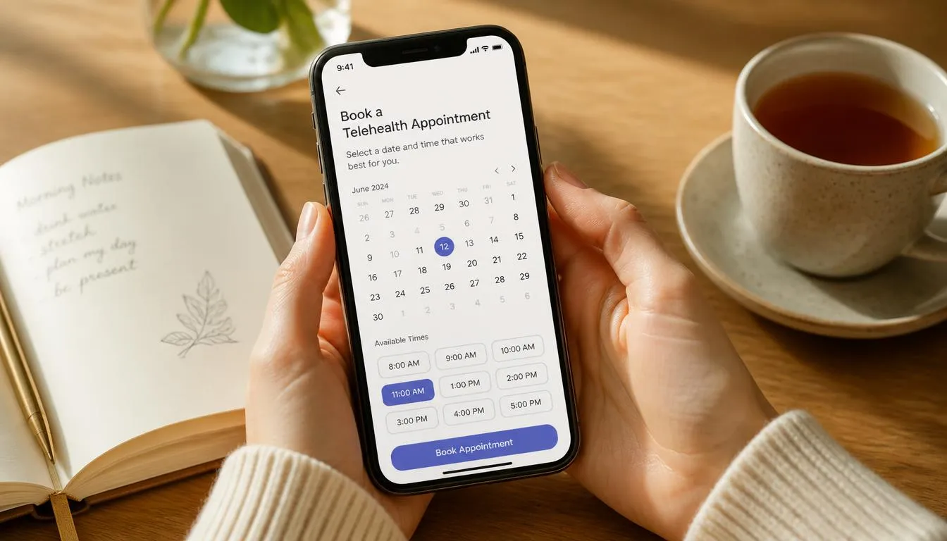 Booking an online couples therapy session