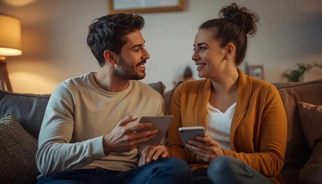 Couple practicing active listening exercises