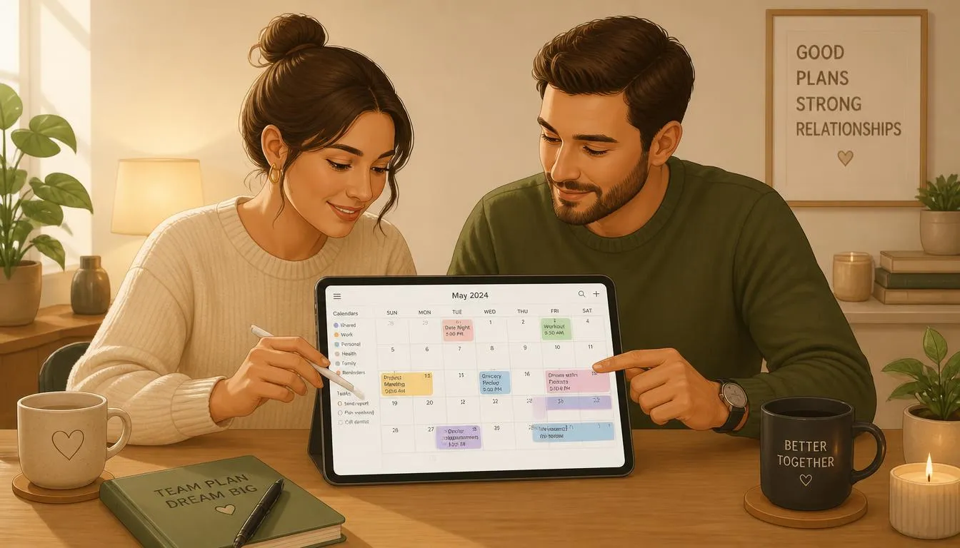 Couple using external systems to manage ADHD