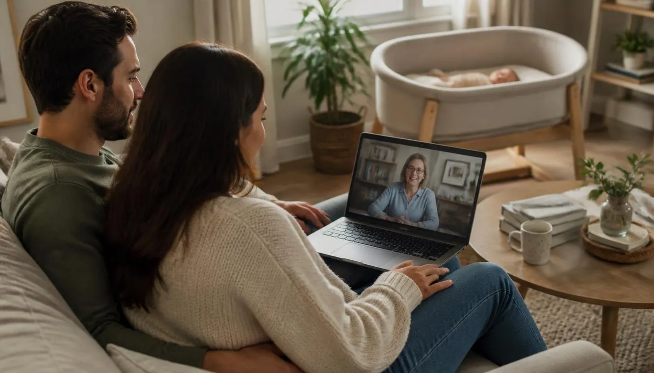 Online couples counseling for new parents