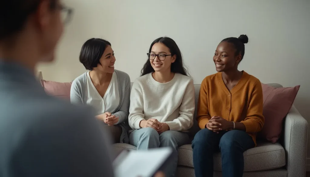 Polyamorous relationship therapy session