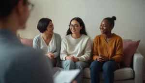 Polyamorous relationship therapy session