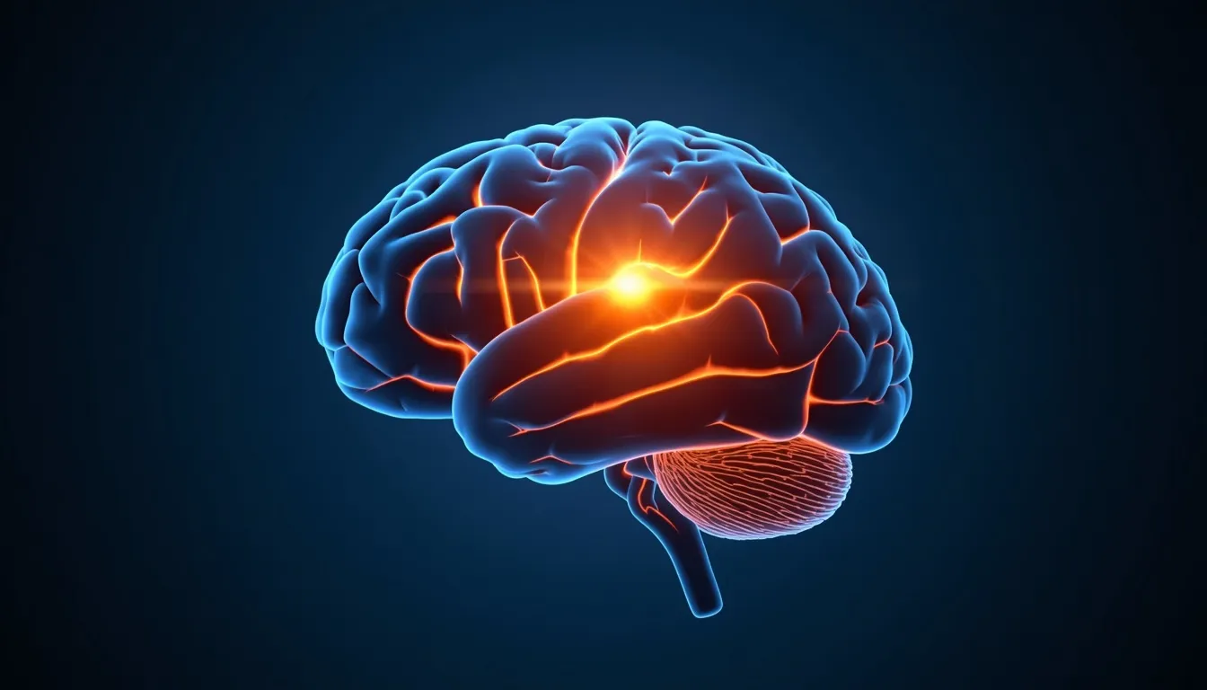 Brain diagram showing an amygdala hijack
