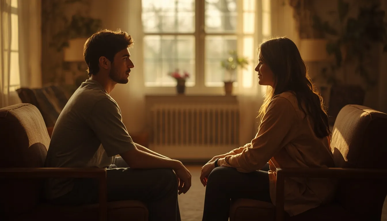 Couple navigating PTSD in relationship therapy