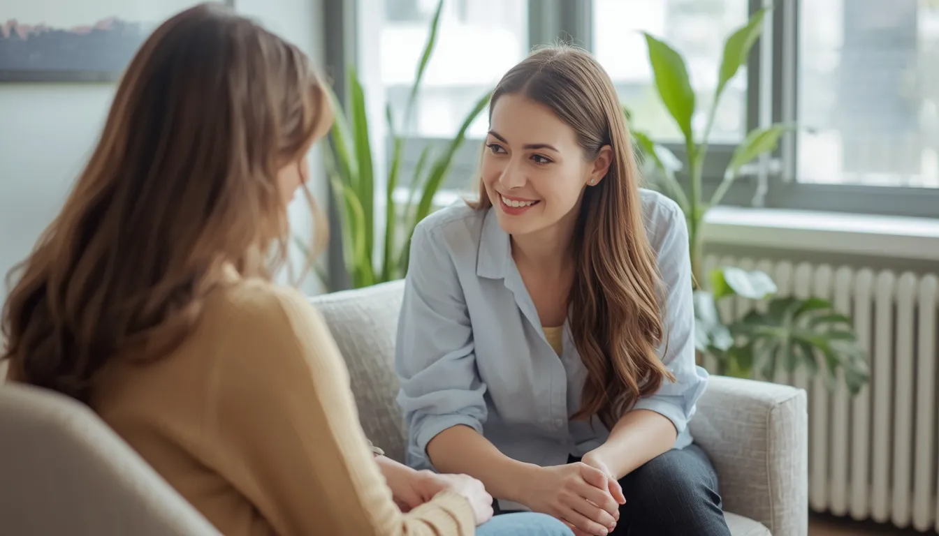 Female therapist guiding a trauma session