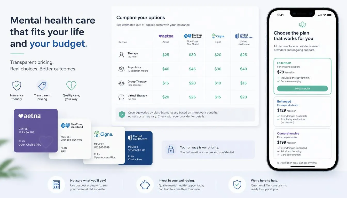 Online therapy costs and insurance